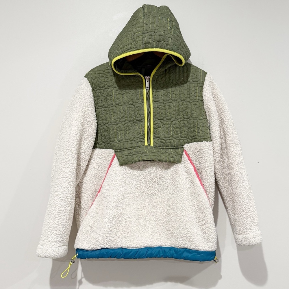 UGG Green and Cream Hooded Jacket